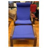 Designer Ikea Chair & Footstool