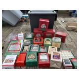 Tote w/ Lid of Ornaments