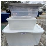 3 - Storage Totes w/ Lids