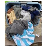 Laundry Basket of Bath Towels