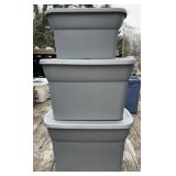 3 - Totes w/ Lids