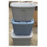 3 - Storage Totes w/ Lids