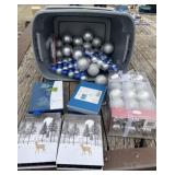 Tote of Christmas Ornaments