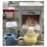 Fiesta Candle Lamp & Cream Pitcher