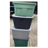 4 - Totes w/ Lids