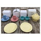Fiestaware inc/ Tea Pot, Cups & Saucers