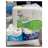 Lot of Paper Towels & Toilet Paper