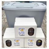 New Tumblers in Tote w/ Lid