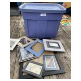 Picture Frames w/ Matting in Tote w/ Lid