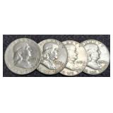 (4) F. Half Dollars: 1953-P&S, 2-56