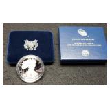 2018-W Proof Silver Eagle w/ Case & COA