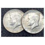 (2) 1964 K. Half Dollars
