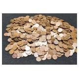 Lot w/ 1,000 Copper Memorial L. Cents 1959-1982