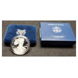 2008-W Proof Silver Eagle w/ Case & COA