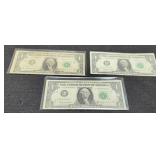 (5) 1963B $1 FR "Barr" Dollar