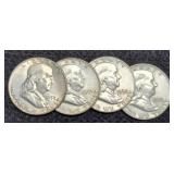 (4) F. Half Dollars: 1953-P&D, 2- 56