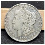 1921-D Morgan Dollar XF