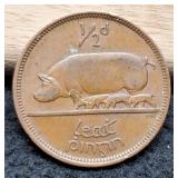 1966 Ireland Half Penny