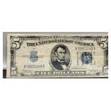 1934A $5 Silver Certificate Note