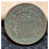 1864 Two Cent