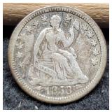 1853-O w/ Arrows Liberty Seated Half Dime