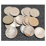(16) Indian Head Cents 1901-1908