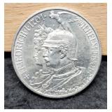 1901 Prussia/German States Silver 2 Mark