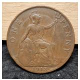 1913 United Kingdom Large Penny