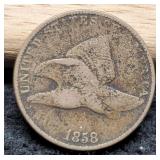 1858 Flying Eagle Cent