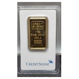 1 Troy Oz. 999.9 Gold Bar In Mint Package By