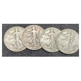 (4) W. Liberty Half Dollars: 1941-P&D, 2- 43