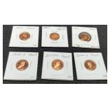 (6) Proof L. Cents: 1961, 63, 92, 98, 00, 04
