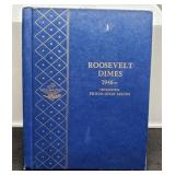 1946 Up Whitman Deluxe R. Dime Album w/