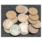 (16) Indian Head Cents 1901-1908
