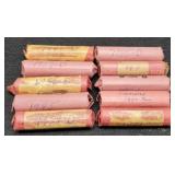 (10) Rolls Wheat Cents 40