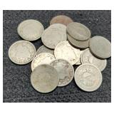 (18) V Nickels 1897-1912