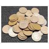 (39) Indian Head Cents back to 1897