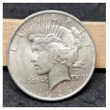 1924 Peace Dollar AU