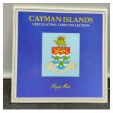 4 Coin Display Of Cayman Islands Coins Unc.