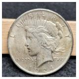 1924 Peace Dollar