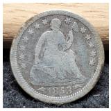1853 w/ Arrows Liberty Half Dime