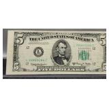1950 E $5 FR Note XF