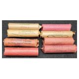 (8) Rolls Copper Memorial Cents