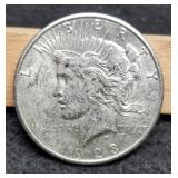 1923-S Peace Dollar AU