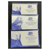 (3) 5 Quarter Proof Sets: 2000, 01, 02