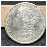 1887-S Morgan Dollar AU