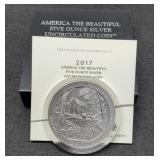 2017 5 Troy Oz. Silver Unc. "Ozark Riverways"