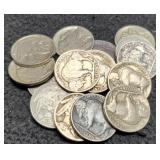 (16) Buffalo Nickels 1934-1937