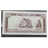 1964-86 Lebanon 10 Livres Banknote