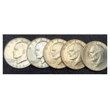 (5) Ike Dollars: 2-1971-D, 3-1976